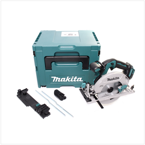 Makita - Makita DHS 680 ZJ Scie circulaire sans fil 18 V 165 mm Brushless + Adaptateur + Makpac - sans batterie, sans chargeur Makita  - Scies circulaires