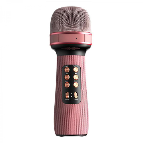 marque generique - Microphone Sans Fil Bluetooth pour Appareil de Musique de Haute Qualité pour PC Chantant Enfants Bleu marque generique  - Microphones
