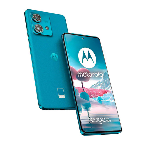 Motorola - Motorola Edge 40 Neo 5G 12 Go/256 Go Bleu (Caneel Bay) Double SIM XT2307-1 Motorola  - Motorola Edge Téléphonie