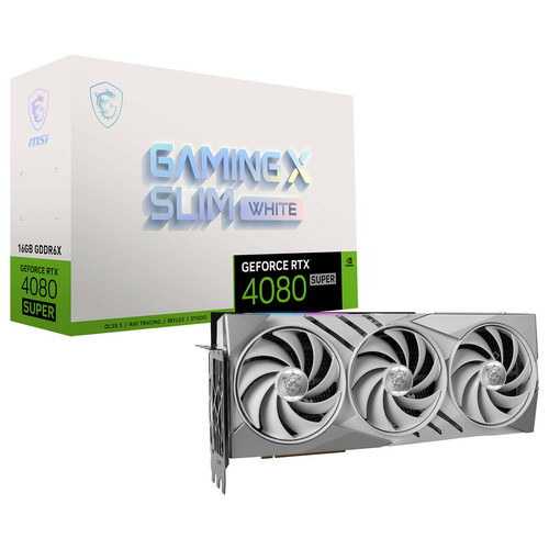 Msi - GeForce RTX 4080 SUPER 16G GAMING X SLIM WHITE Msi - Carte Graphique