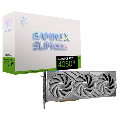 Msi - GeForce RTX 4060 Ti GAMING X SLIM WHITE 16G Msi  - Composants