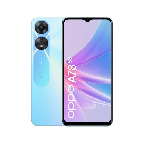 Smartphone Android Oppo OPPO A78 5G 16,7 cm (6.56') Double SIM Android 13 USB Type-C 8 Go 128 Go 5000 mAh Bleu