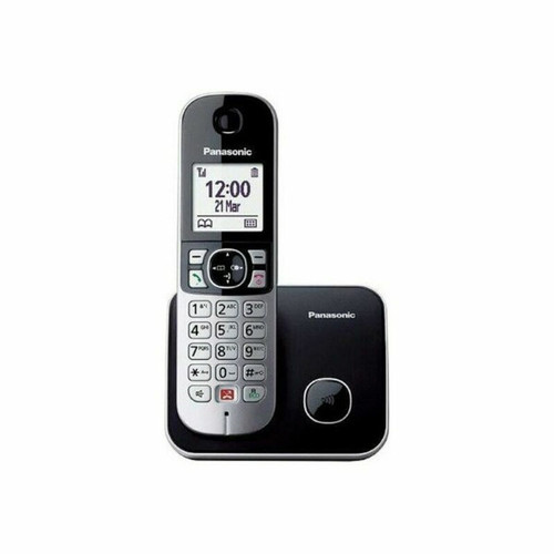 Téléphone fixe sans fil Panasonic Téléphone fixe Panasonic Corp. KX-TG6851 1,8" LCD Negro
