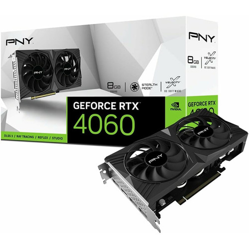 PNY - GeForce RTX 4060 VERTO Dual Fan 8G PNY - NVIDIA GeForce RTX 4060