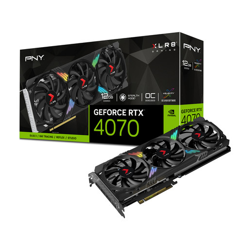 PNY - GeForce RTX 4070 XLR8 Gaming VERTO EPIC-X PNY - Carte Graphique Gamer Composants