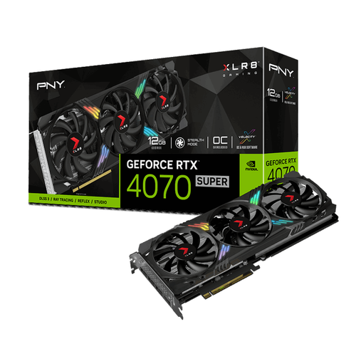 PNY - GeForce RTX 4070 SUPER 12G XLR8 Gaming VERTO EPIC-X RGB PNY  - Composants