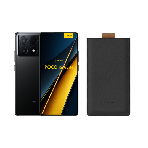 Poco - Poco X6 Pro 5G - 8/256 Go - Noir + Pochette universelle Poco  - POCO Série X
