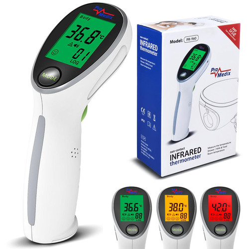 Thermomètre connecté Promedix Thermomètre médical infrarouge sans contact Promedix PR-960
