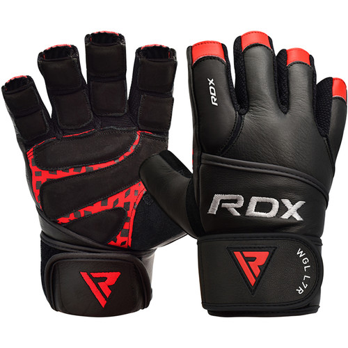 Accessoires fitness RDX Sports RDX L7 Crown Gants de Musculation X Grande Rouge Cuir - RDX - WGL-L7R-XL