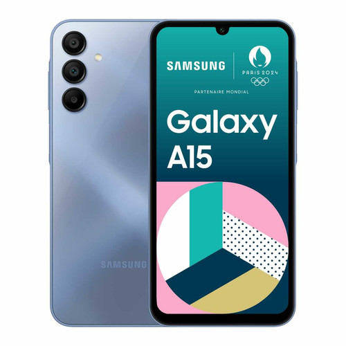 Samsung - Galaxy A15 - 4/128 Go - Bleu Samsung - Smartphone Android Full hd plus
