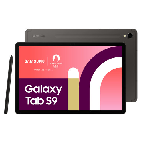 Tablette Android Samsung Galaxy Tab S9 - 8/128Go - 5G - Anthracite