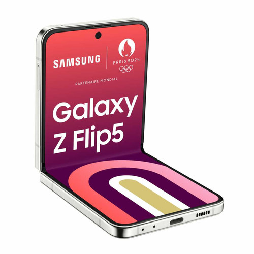 Samsung - Galaxy Z Flip5 - 8/256 Go - 5G - Crème  Samsung - Soldes Smartphone