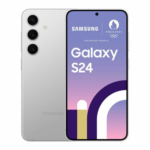 Samsung - Galaxy S24 - 5G - 8/128 Go - Argent Samsung - Smartphone 5G Smartphone