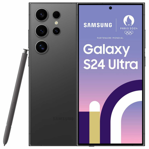 Samsung - Galaxy S24 Ultra - 5G - 12/256 Go - Noir Samsung - Téléphonie