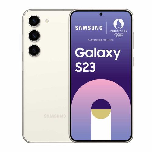 Samsung - Galaxy S23 avec Galaxy AI - 8/256 Go - Crème Samsung - Black Friday Smartphone Smartphone