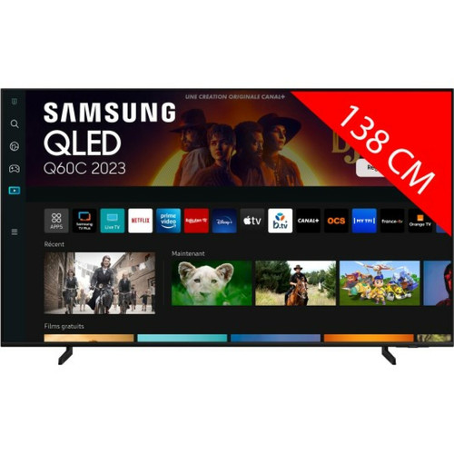 Samsung - TV QLED Samsung QLED TQ55Q60C 2023 Samsung - Tv tnt integre