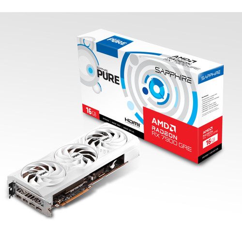 Sapphire - PURE AMD RADEON RX 7900 GRE GAMING OC - Blanc Sapphire - Profitez de la livraison offerte sur les composants vendus et expédiés par Rue du Commerce