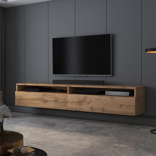 Selsey - Meuble TV - REDNAW - 180 cm - chêne wotan Selsey - Meubles TV, Hi-Fi Design