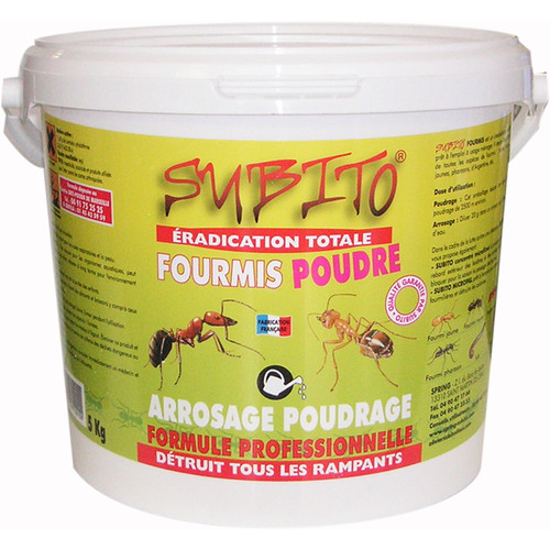 Engrais  et entretien Rosier Subito Anti-fourmis en poudre 5kg - fourmis poudre 5kg - SUBITO