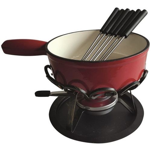 Appareil à fondue Table And Cook Service à fondue 6 fourchettes rouge - DSBRGSAF24 - TABLEANDCOOK