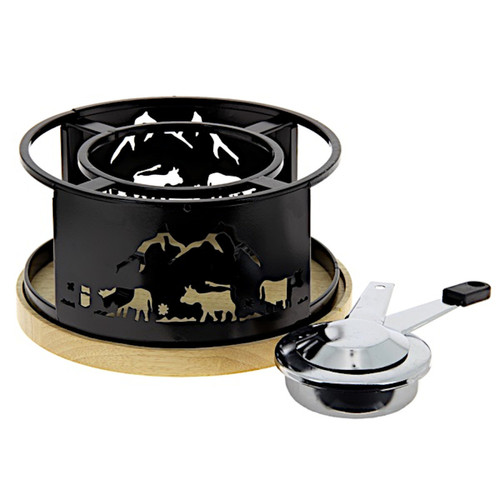 Appareil à fondue Table And Cook Réchaud à fondue vache noir - 3008209f - TABLEANDCOOK