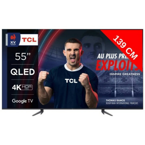 TV 50'' à 55'' TCL TV QLED 4K 139 cm TV 4K QLED 55QLED770 Google TV