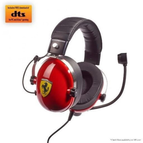 Thrustmaster - THRUSTMASTER Casque T-Racing Scuderia Ferrari DTS Thrustmaster  - Micro-Casque