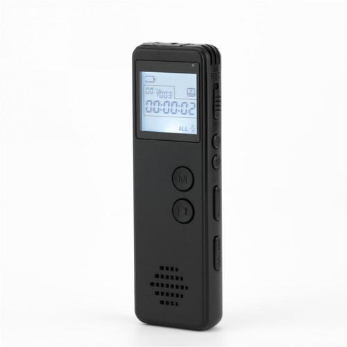 Enregistreur audio numérique Universal 32 Go d'enregistrement audio à un bouton magnétophone numérique longue distance MP3 voix à deux canaux réduction du bruit MP3 WAV lecteur vidéo 128 kbps | magnétophone vocal numérique
