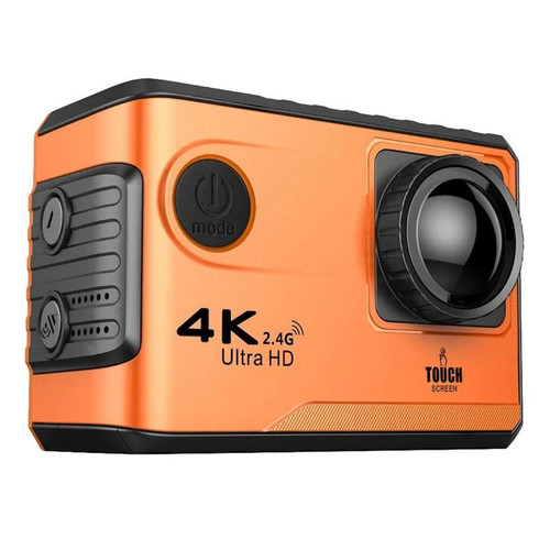 Caméra d'action Universal Caméra d'action F100B 4K HD 2.4G WiFi Mini Camera 2.0 Casque d'extérieur vidéo SN 1080P CAM | Caméra d'activité sportive(Orange)