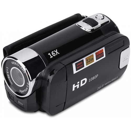 Vendos85 - Caméscope numérique Full HD de 2,7 pouces 1280 x 960 noir + 1 micro SD 16 go Vendos85 - Bonnes affaires Accessoires caméra