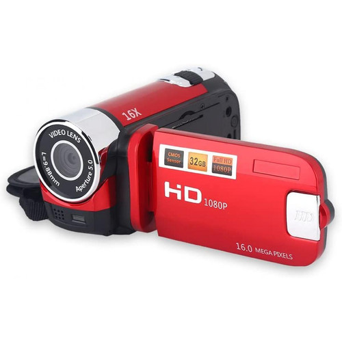 Vendos85 - Caméscope numérique Full HD de 2,7 pouces 1280 x 960 noir + 1 micro SD 16 go Vendos85  - Accessoires caméra