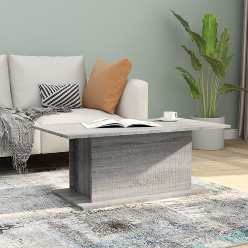 Tables d'appoint Vidaxl vidaXL Table basse Sonoma gris 102x55,5x40 cm Aggloméré