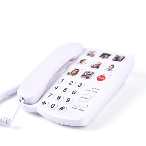 Vivatel - Téléphone avec 9 touches programmables avec emplacements photos, Vivatel Vivatel  - Téléphone fixe