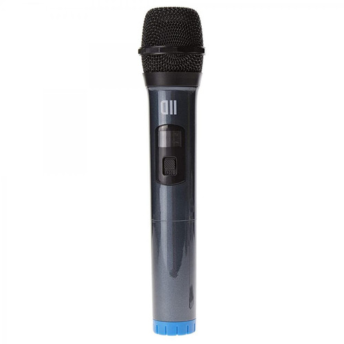 Micros sans fil We D2 Microphone Dynamique Omnidirect sans fil , avec écran Récepteur Rechargeable, Jack 6.35mm BLEU