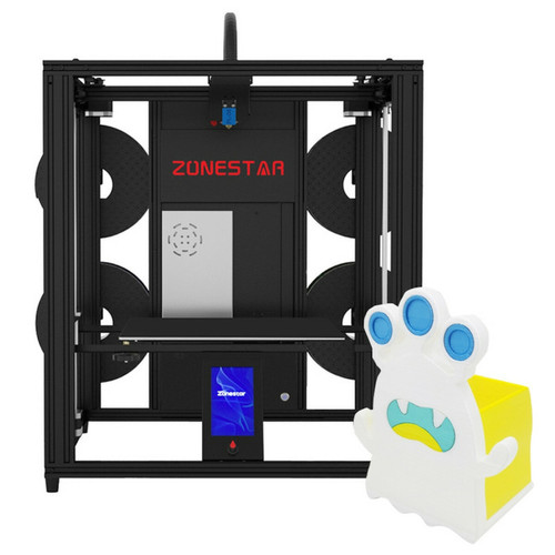 ZONESTAR - Imprimante 3D Zonestar Z9V5MK6 4 extrudeuses, 300*300*400mm. ZONESTAR - Bonnes affaires Imprimante 3D