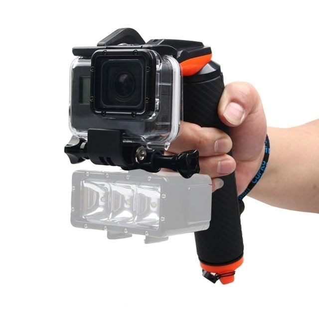 Caméra d'action Wewoo Poignée flottante pour GoPro HERO5 Noir Déclencheur d'obturation + Flottant Main Grip Bâton flottabilité avec sangle anti-perte ajustable et vis et clé