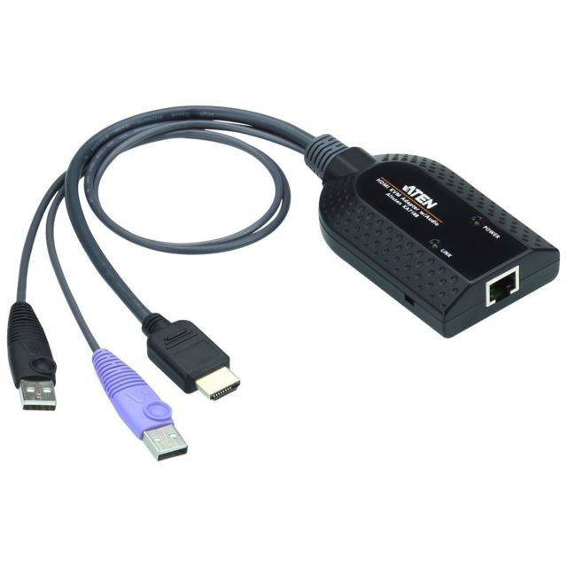 Boitier d'acquisition Aten Câble adaptateur KVM de média virtuel USB ATEN KA7188 USB