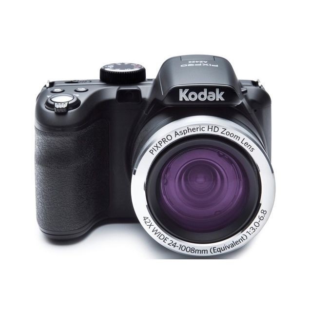 Kodak - KODAK Pixpro AZ422 - Appareil Photo Bridge Numérique 20 Mpixels, Zoom Optique 42X, Grand angle 24 mm, Video HD 720p, Stabilisateur Optique de l'image, Flash Intégré, Ecran LCD 3, Batterie Li-ion LB-060 - Noir- RECONDITIONNE - Noir Kodak - Bridge Kodak