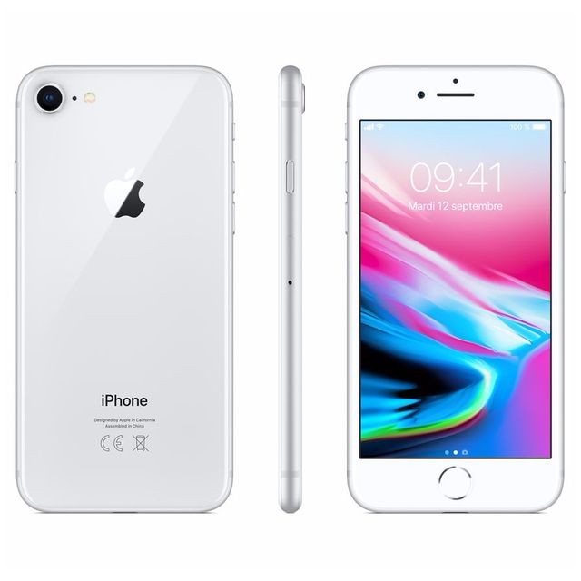 Apple - iPhone 8 - 64 Go - MQ6H2ZD/A - Argent Apple - Smartphone à moins de 300 euros Smartphone