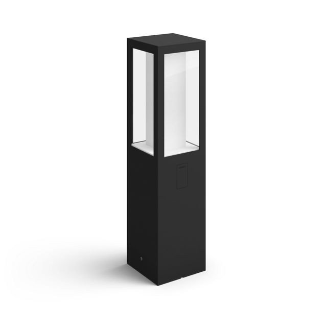 Lampe connectée Philips Hue Borne d'extérieur connectée IMPRESS - 2x8W - Noir - White & Color Ambiance