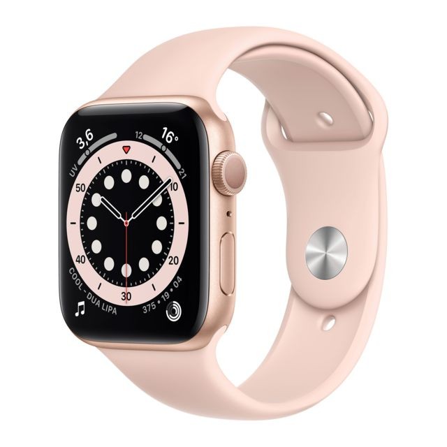 Apple - Watch Series 6 - GPS - 44 - Alu Or  Bracelet Sport Rose - Regular Apple  - Occasions Apple Watch