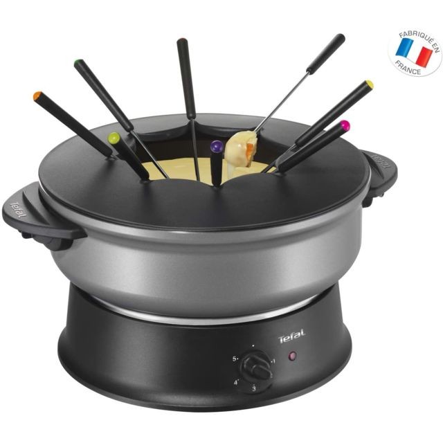 Tefal - appareil à wok et Fondue pour 8 personnes 1200W noir gris Tefal - Appareil à fondue
