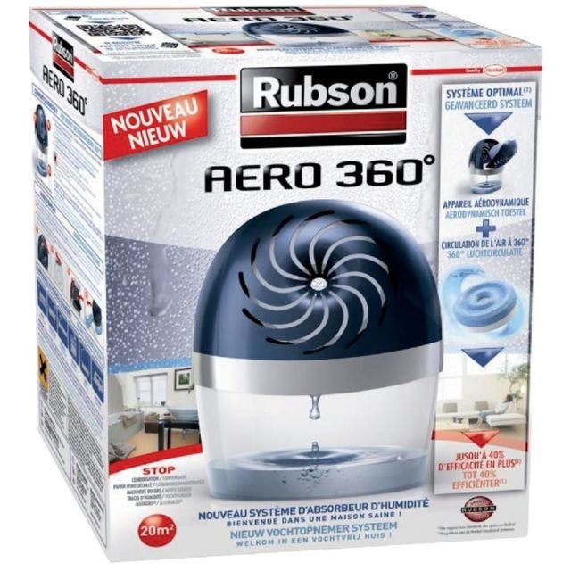 Rubson - Absorbeur d'humidité Aero 360° Rubson + 1 recharge Rubson  - Purificateur d'air