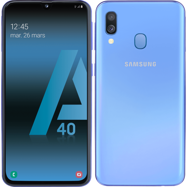 Samsung - Galaxy A40 - 64 Go - Bleu Samsung  - Samsung Galaxy A Téléphonie