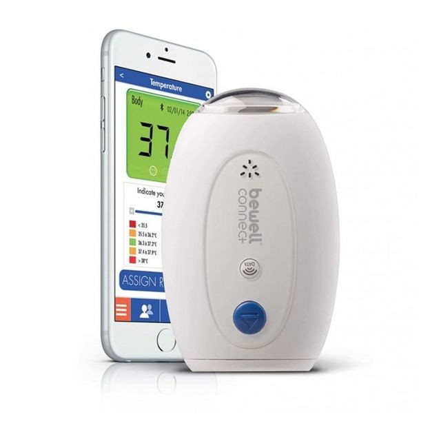 Bewell Connect - Thermomètre connecté MyThermo - BWCX10 - Blanc Bewell Connect  - Thermomètre connecté