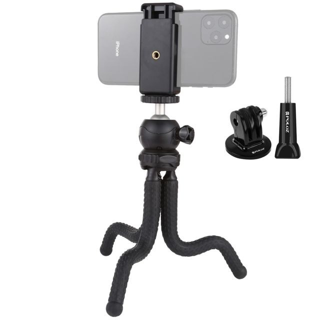 Caméra d'action Wewoo Support de trépied flexible Mini Octopus avec rotule et pince de téléphone + adaptateur pour et vis longue appareils photo reflexGoProtéléphone portableTaille 25cmx4.5cm