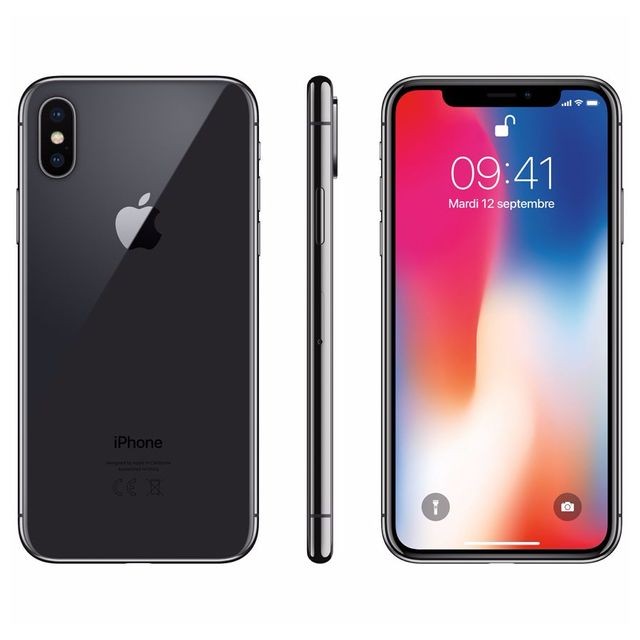 Apple - iPhone X - 64 Go - MQAC2ZD/A - Gris Sidéral Apple - Occasions iPhone X