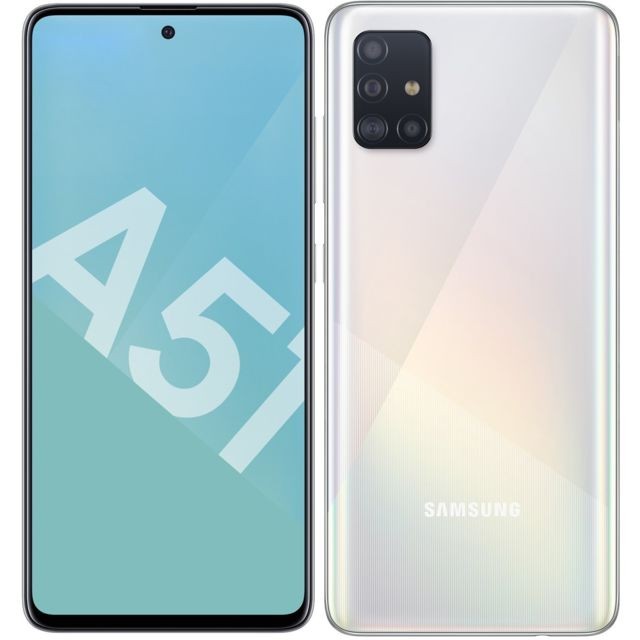Samsung - Galaxy A51 - 128 Go - Blanc Prismatique Samsung  - Samsung Galaxy A Téléphonie
