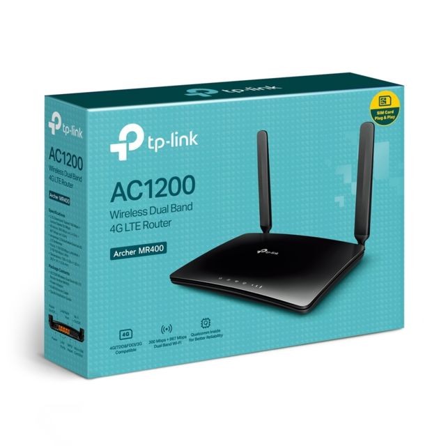 TP-LINK - Archer MR400 - Modem / Routeur 4G WiFi TP-LINK  - Modem / Routeur / Points d'accès