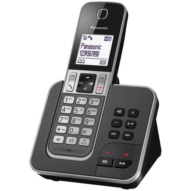 Panasonic - Téléphone fixe sans fil avec répondeur KX - TGD320FRG Panasonic - Téléphone fixe sans fil Avec répondeur
